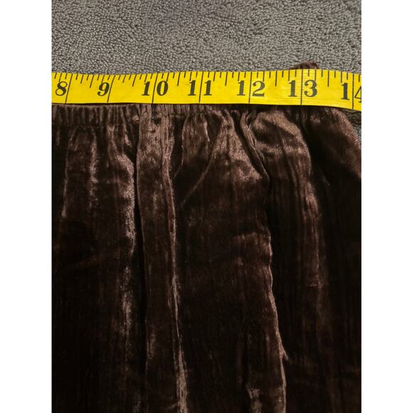 Vintage Chocolate Brown 3 Tiered Velvet Skirt - Picture 5 of 5